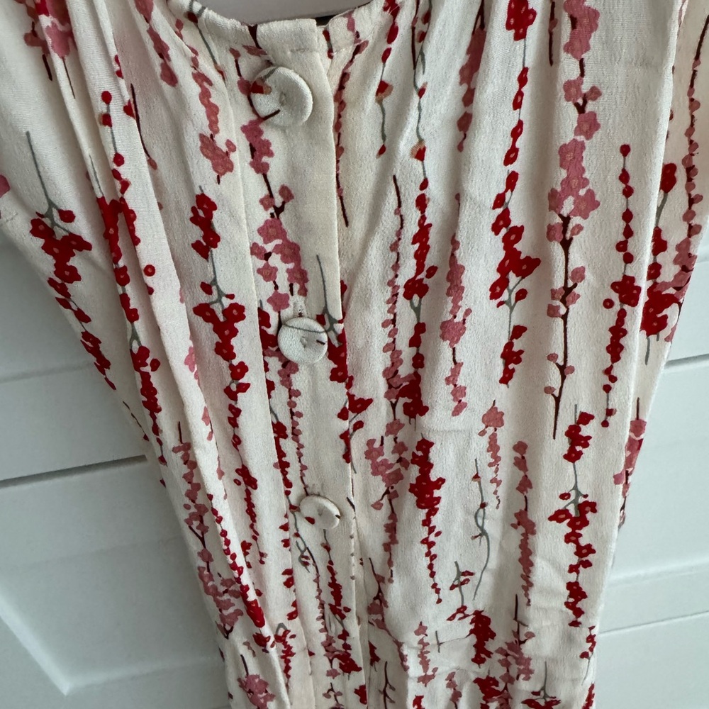 Floral Button-Down Jumpsuit by Tara Jarmon